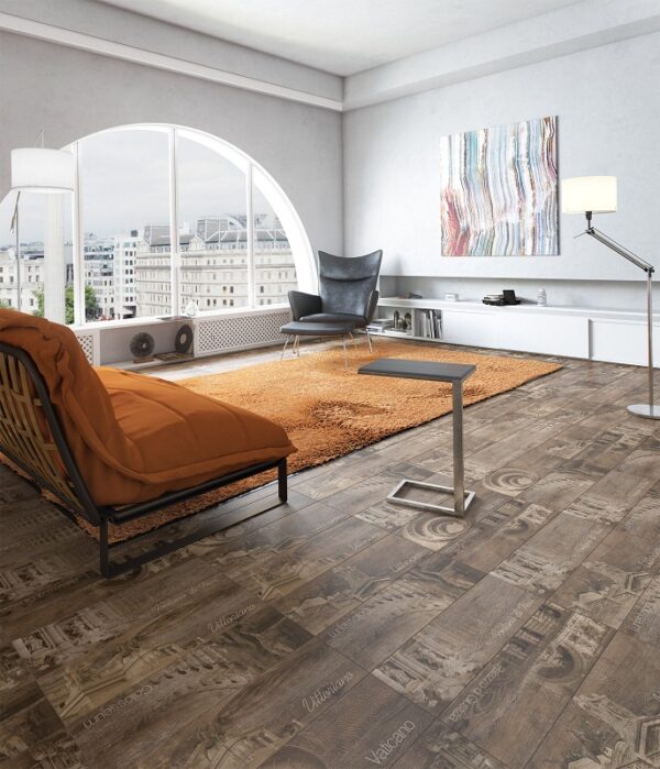 х9999074151Italian Wood Керамогранит темно-коричневый G-252/SR/20x60 — изображение 3