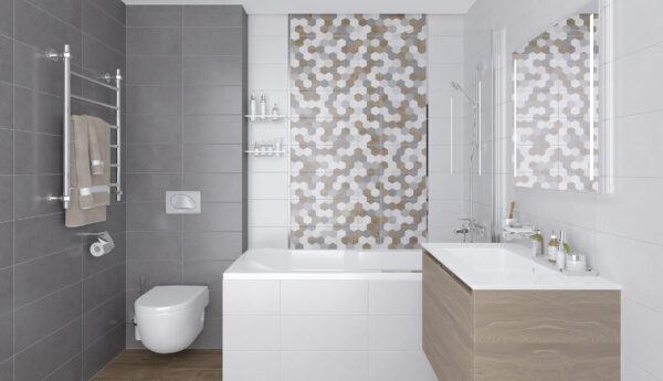 х9999284116Betonhome Плитка настенная серый мозаика 20х50 — изображение 3