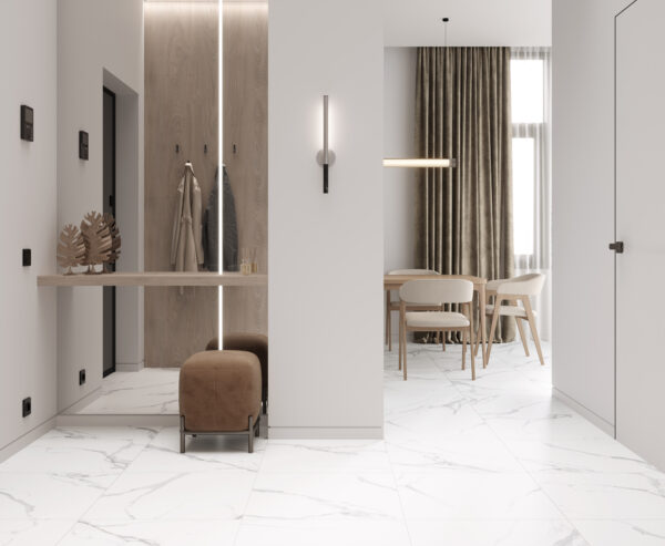 х9999304482Calacatta Splendid Silver Керамогранит белый 60х60 Матовый — изображение 2