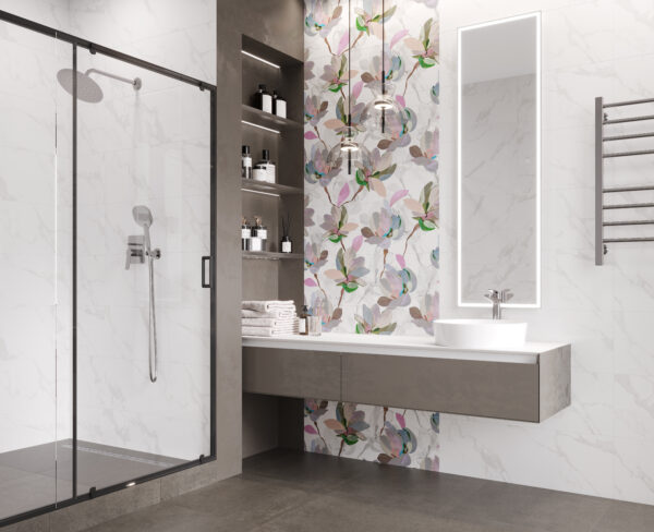 х9999310501Metropol bianco Плитка настенная 13152TR 30x89,5 глянцевый обрезной — изображение 2