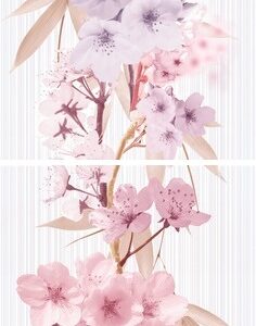 х9999072331Sakura Панно P2D131 20х60 (из 2-х пл.)