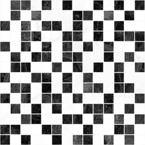 х9999213189Crystal Мозаика чёрный+белый 30х30